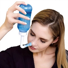 China Portable Nasal Irrigation Neti Pot Sinus Bottle with PP Material Nasal Irrigator Medical Device for Adults and Kids manufacturer