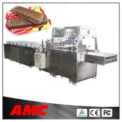China ATY400 chocolate coating machine with cooling tunnel for wafer manufacturer