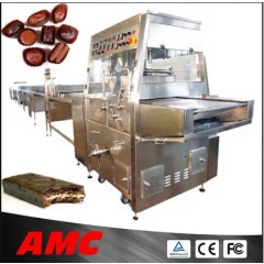 China Top 10 Good Sales Full Automatic Big Chocolate Enrobing Machine With Cooling Tunnel manufacturer
