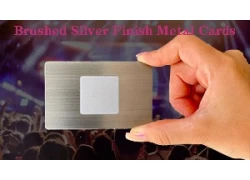 China What exactly is a brushed silver finish metal cards? manufacturer