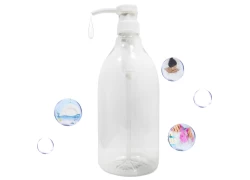 China Fábrica de garrafa de plástico: 64 oz grande lavanderia líquido líquido bomba dispensador fabricante