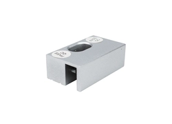 China China Factory 80 mm langlebige, hochfeste Aluminiumlegierungshalterung für rahmenlose Glastüren mit elektrischem Riegelschloss Hersteller
