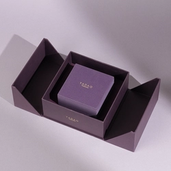 China Custom Luxury Jewelry Packaging Purpule Box with Multi-Functional Premium Design manufacturer