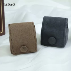 China microfiber ring packaging pouch with snap design manufacturer