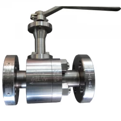China Level operated 3/4'' 1500LB A182 F91 hard face floating reduce port RF connection ball valve manufacturer