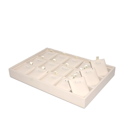 China Display Tray Jewelry Pu Leather Necklace Pendant Tray Custom Size manufacturer