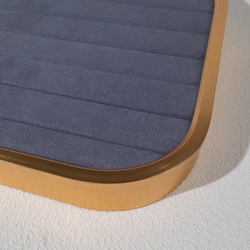 China Metal velvet rings jewelry tray minimalism jewelry display tray custom color manufacturer