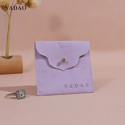 China Radiate Elegance Custom Jewelry Gemstone Accessory Purple Superfiber Mini Bag manufacturer