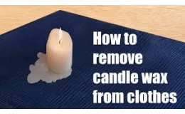 Como você remove cera de vela da roupa?