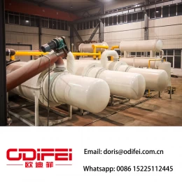 China Fully continuous waste tire pyrolysis oil  machine manufacturer