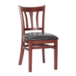 China Modern Vertical Slat Wood Dining Chair Manufacturer manufacturer