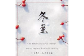 «Winter Solstice Chinese Tranditional Festival» (en inglés)