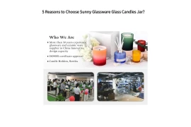 5 Reasons to Choose Sunny Glassware Glass Candles Jar?