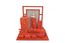 New Design Jewelry Display Suede Necklace Bust Earrings Ring Bracelet Stand Wholesale