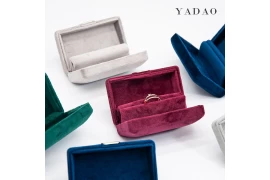 Velvet mini jewelry packaging box for ring earring bangle packaging display