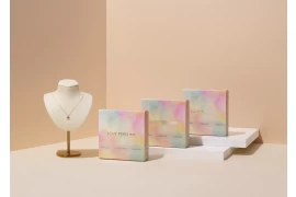 Packaging creativo per il marchio di gioielli GOLDEN DEW LOVE PROFUME dello studio coreano HEAZ.