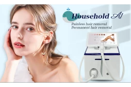 ¡Nueva llegada! Mini eliminación de cabello láser diodo Tres ondas Máquina de depilación doméstica