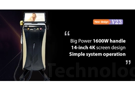Profesyonel yüksek Güç 1600 W diyot lazer epilasyon makinesi 755nm 808nm 1064nm diyot lazer epilasyon