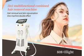 دستگاه لیزر موهای زائد دایود لاروجونیشن Elight ipl دستگاه لیزر چند منظوره زیبایی 2 در 1