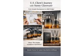 Why Did a U.S. Customer Choose Sunny Glassware for Custom Reed Diffuser Bottles?
