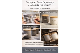 Why Did a European Fragrance Brand Choose Sunny Glassware for Custom Ceramic Candle Jars?
