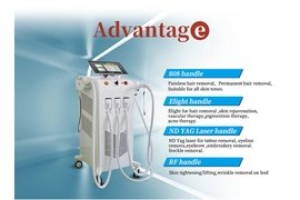 لیزر موهای زائد چند کاره دایود 4 در 1 دستگاه زیبایی جوانسازی پوست IPL و رفع خالکوبی یاگ RF سفت کردن پوست