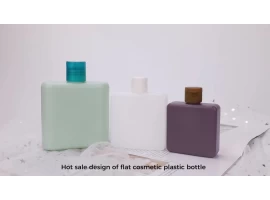 Flache Kosmetikflaschen aus Kunststoff