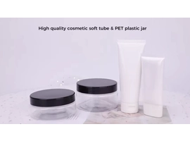 plastic cosmetic jar & tube