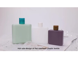 plastic flat cosmetic bottles