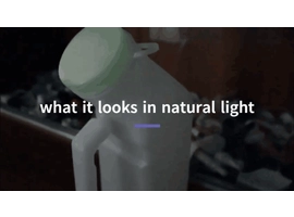 plastic urinal with darklight