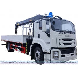 China Isuzu Single Bridge 8 Ton Truck Crane para venda fabricante
