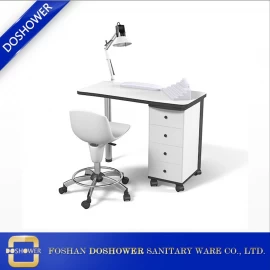 China China Doshower glass top manicure table with rounded edges and plenty of concealed storage of perfect addition salon - COPY - jsgh0n fabricante