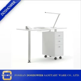 China China manicure nail table mobile station with fashion dust collector DS-J141 of makeup case cosmetic furniture supplier manufacturer