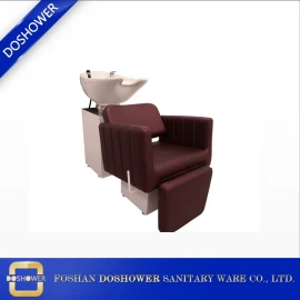 China Estação de unidades de shampoo para bacia de cerâmica com cadeira rotativa DS-S1120 fabricante