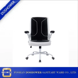 porcelana Taburetes de cuero a prueba de acetona DS-C1124 fabricante de sillas para clientes de muebles de salón fabricante