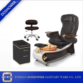 China Fábrica de cadeira de spa pedicure com base de madeira de um jato DS-P1204 fabricante