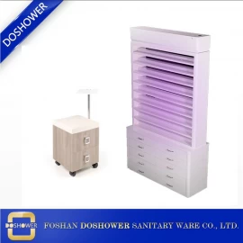 China Led light with drawers DS-N1207 nail polish powder rack factory manufacturer
