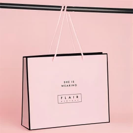 Китай карамельно-розовая сумка для покупок с принтом и веревочной ручкой производителя
