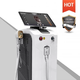 China New technology diode laser hair removal triple wavelength 808nm laser hair removal machine price manufacturer