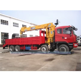 चीन 10-12 टन च्यूफेंग 8*4 टेलीस्कोपिक बूम ट्रक माउंटेड क्रेन उत्पादक