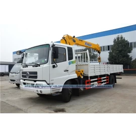 China 4*2 Dongfeng Kingrun 6.3 Tons Crane Truck With Ladder manufacturer
