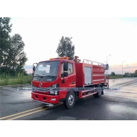 China Dongfeng 4000liter Water Tank Fire Truck, 4x2 4cbm Fabricante de caminhões de bombeiros China fabricante