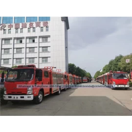 ประเทศจีน Isuzu 5000Liter ผู้ผลิตรถดับเพลิงจีนผู้จำหน่ายรถดับเพลิง 4x2 5Cbm ผู้ผลิต