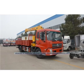 China Dongfeng Kingrun 6300 Kgs Truck Mounted Crane dengan bakul pengilang