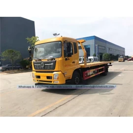 China Dongfeng Kingrun 8ton Wrecker Tow Flatbed Truck pengilang