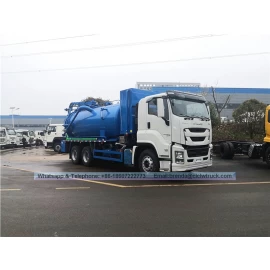China ISuzu  6X4 High Pressure Pump 20000L 20ton Sewer Cleaning Suction Truck- 18ton high-pressure clean pressure suction truck manufacturer