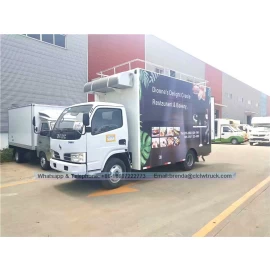 China Jenama Dongfeng / pemanduan sebelah kanan / makanan mudah alih lori untuk dijual pengilang
