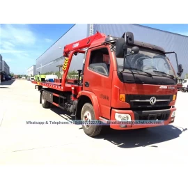 porcelana Dongfeng Truck 4ton con grúa, proveedor de vehículos de remolque, fabricante de vehículos de recuperación China fabricante