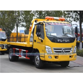 China Foton 4 Ton Truck Tow Wrecker untuk dijual pengilang