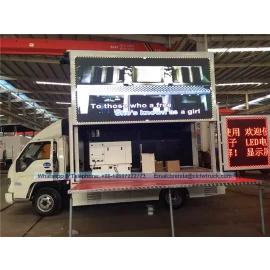China Foton mobile LED truck, outdoor advertising truck for sale pengilang